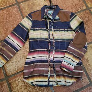 NWOT Tasha Polizzi Serape Snap Shirt Size S